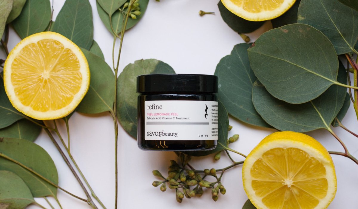 Close up shot of Yuzu Lemonade Peel