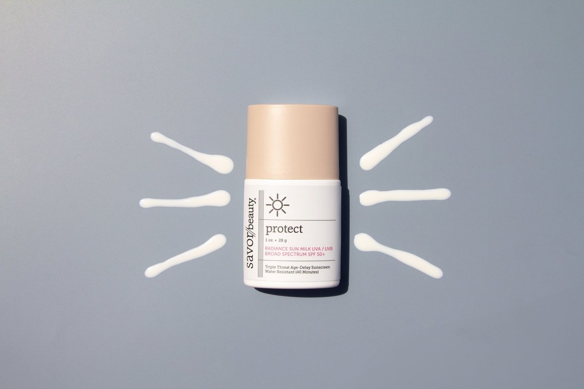 Close up shot of Radiance Sun Milk