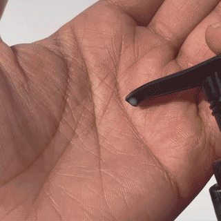 GIF of Jasmine Milk Cleanser being dispensed slowly into palm