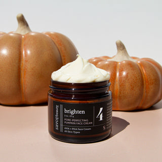 savor beauty pumpkin face cream aha + pha