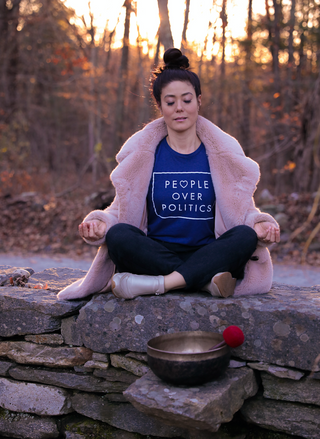 savor beauty founder angela jia kim meditating