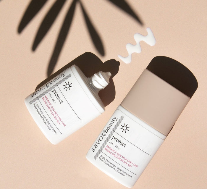 Close up shot of pumping Pumpkin Seed Serum on hands