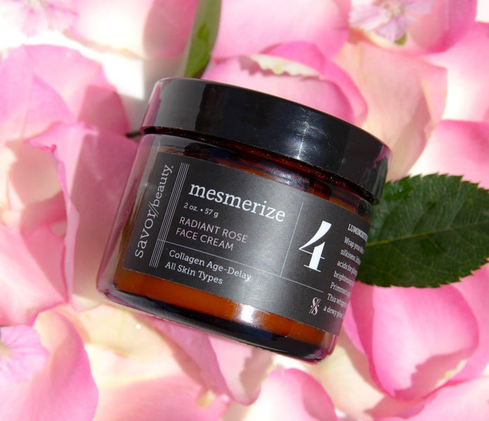 Close up shot of Rose Collagen Face Cream