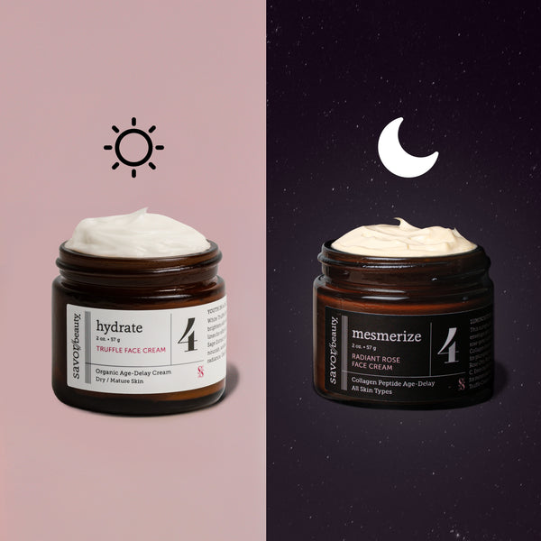 AM + PM Face Cream Duo: Rose – Savor Beauty