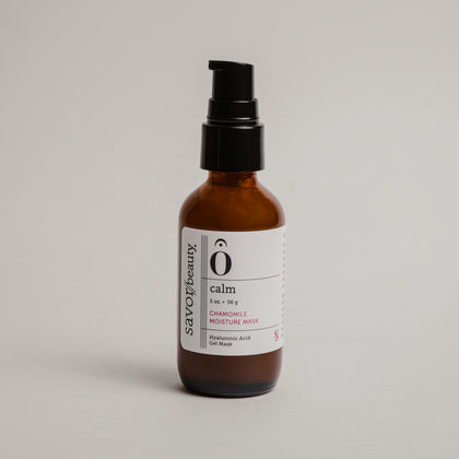 Brown skincare bottle labeled 