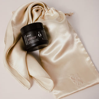 Champagne Mulberry Silk Scarf - by Savor Beauty - 