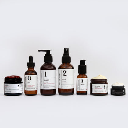 Set of At Home Luxe Facial Kit on a white background