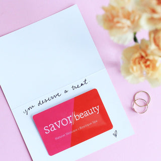 Savor Beauty Online Gift Certificate